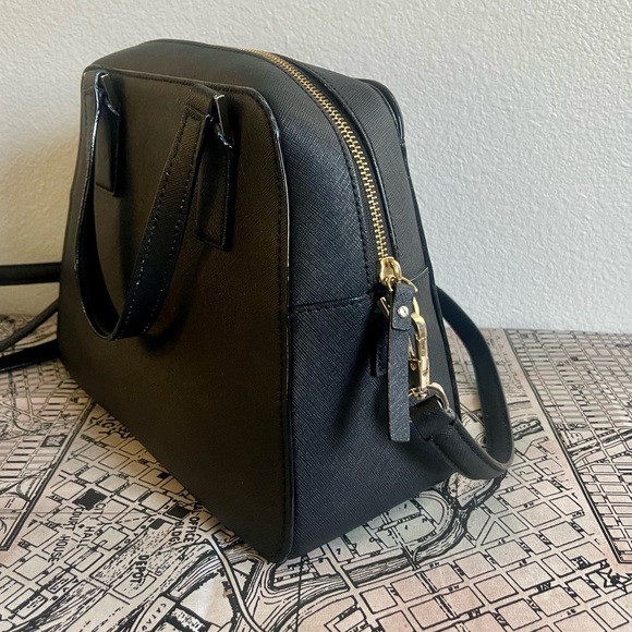 Kate Spade Black Dome Satchel Crossbody - Picture 4 of 9